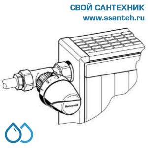 10443 Honeywell T2001 Thera-4 Design Термоголовка компактная для радиаторных клапанов, +6...+28°C,  М30 x 1,5